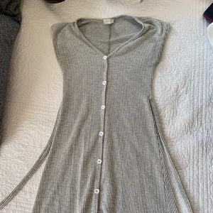 Stripped bodycon dress